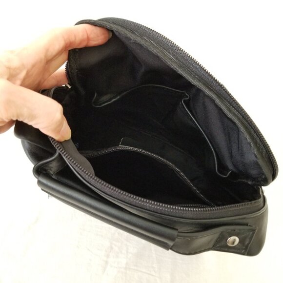 NWOT! Upscale Leather Messenger Shoulder Crossbody Bag w/Detachable Strap - Picture 7 of 12